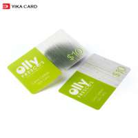 Custom design matte or frosted surface full color printing transparent clear plastic business cards