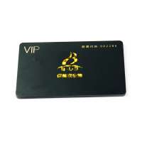 Wholesale high quality custom plastic matte pvc vip card of edge with laser effect